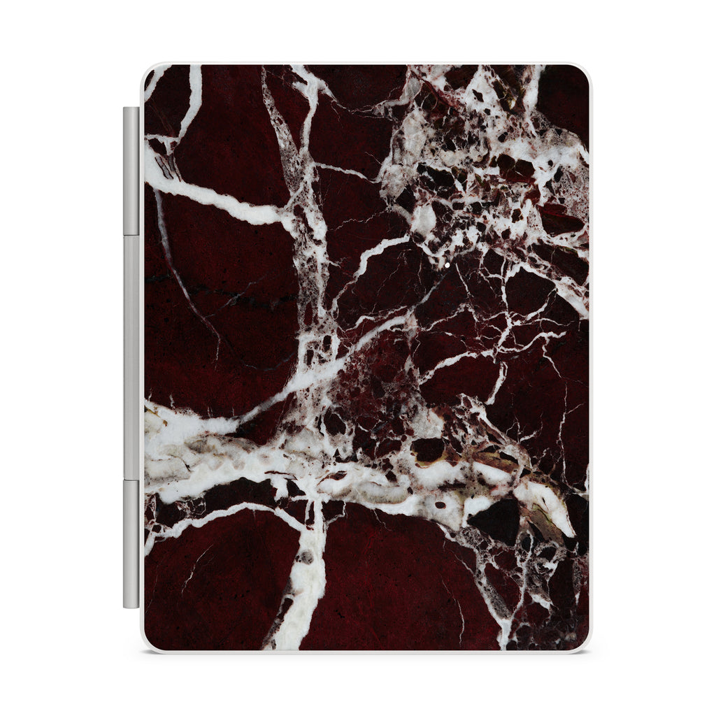 Burgundy Marble Magic Keyboard Skin for iPad