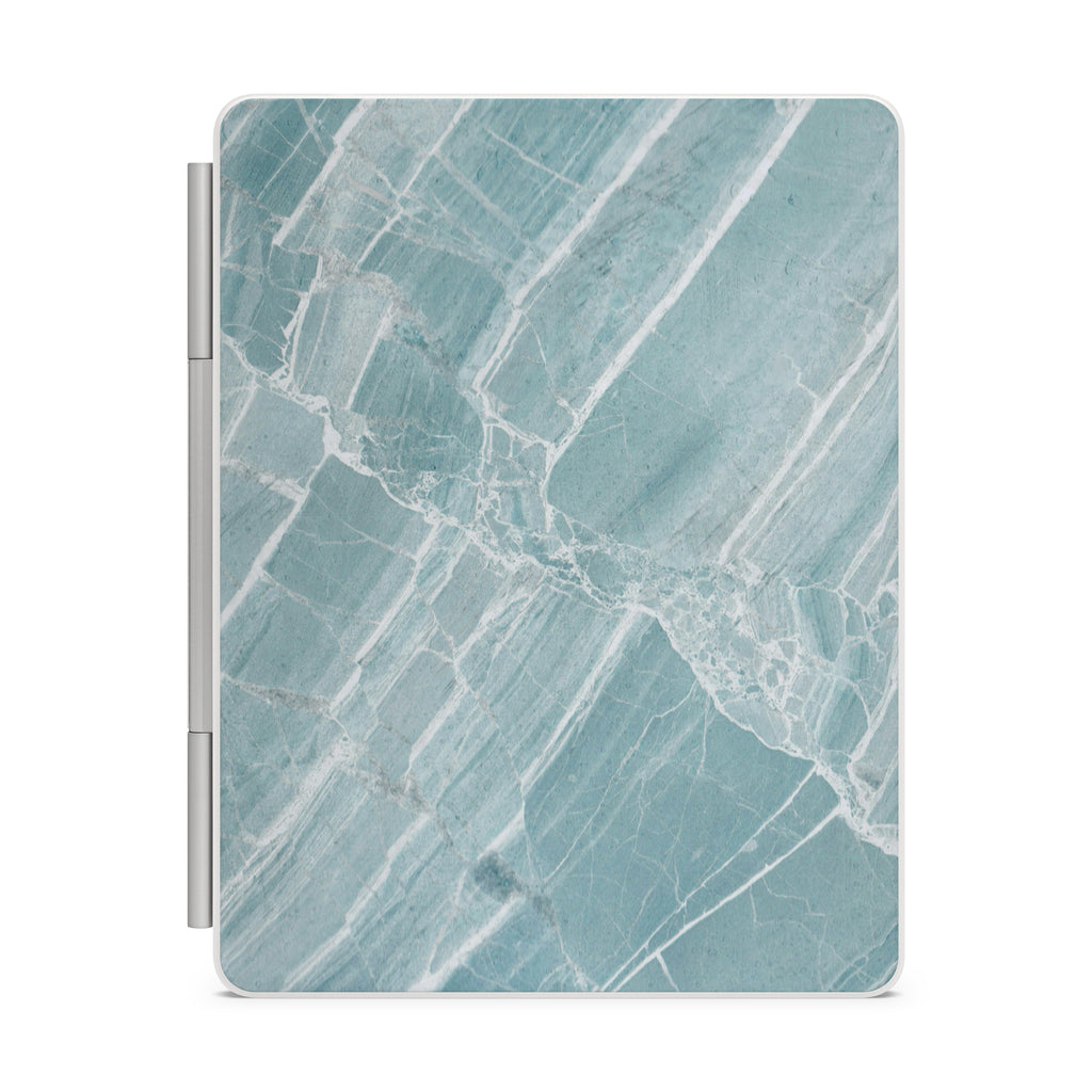 Mint Marble Magic Keyboard Skin for iPad