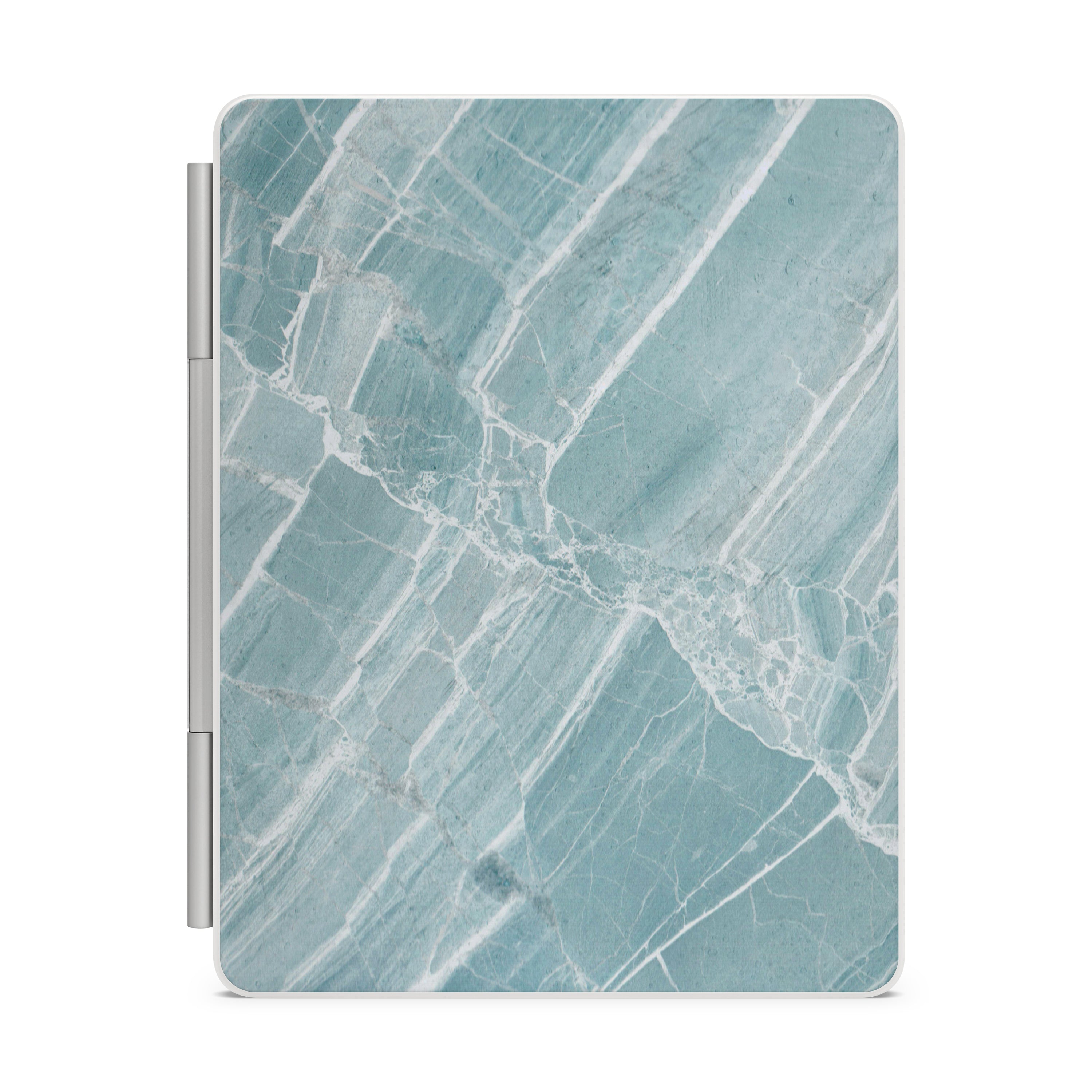 Mint Marble Magic Keyboard Skin for iPad