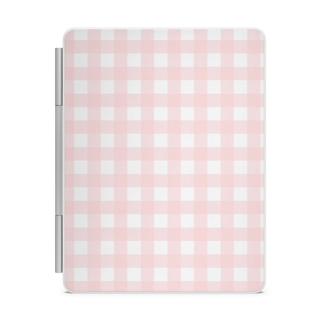 Pink Gingham Magic Keyboard Skin for iPad
