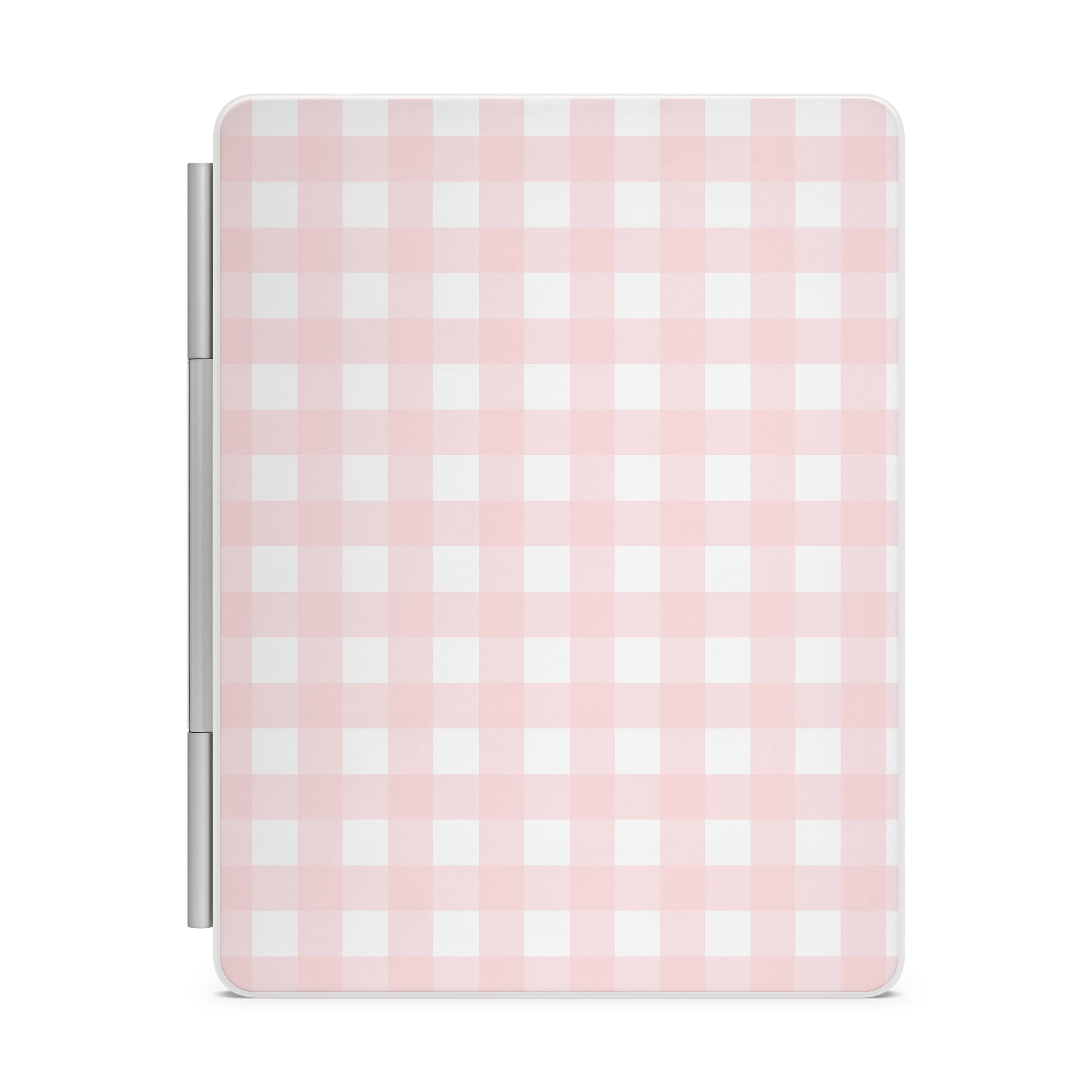 Pink Gingham Magic Keyboard Skin for iPad