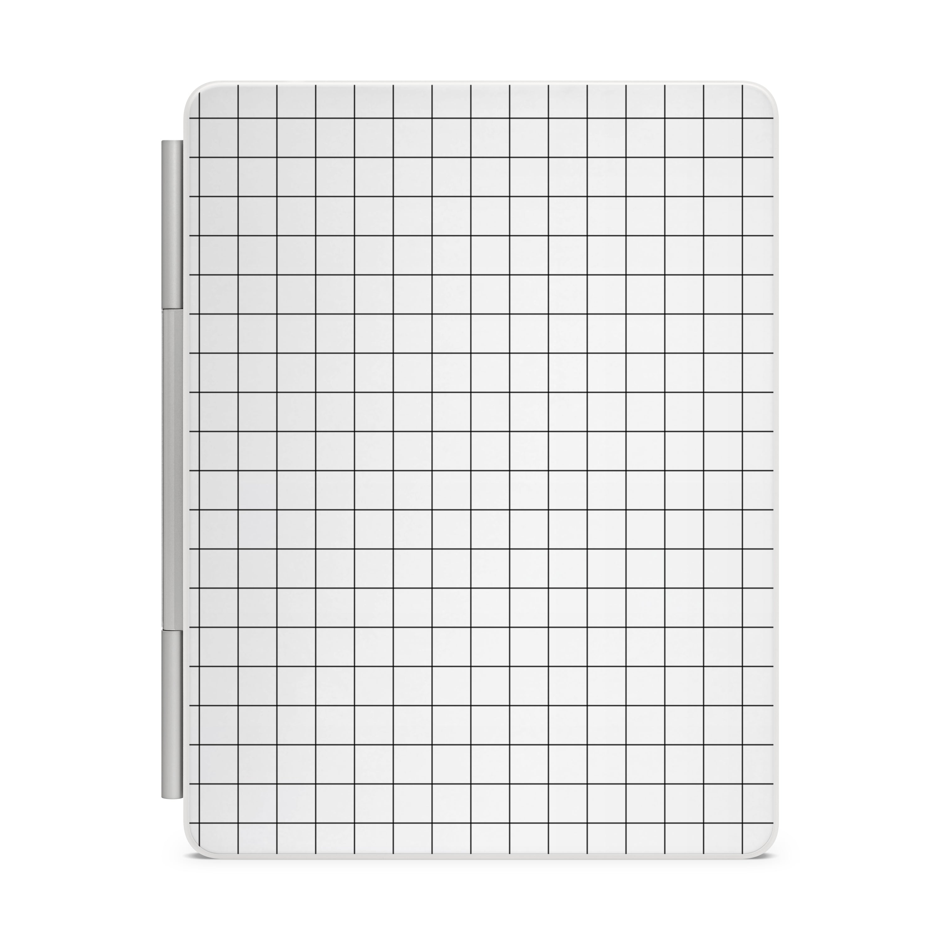 White Grid Line Magic Keyboard Skin for iPad