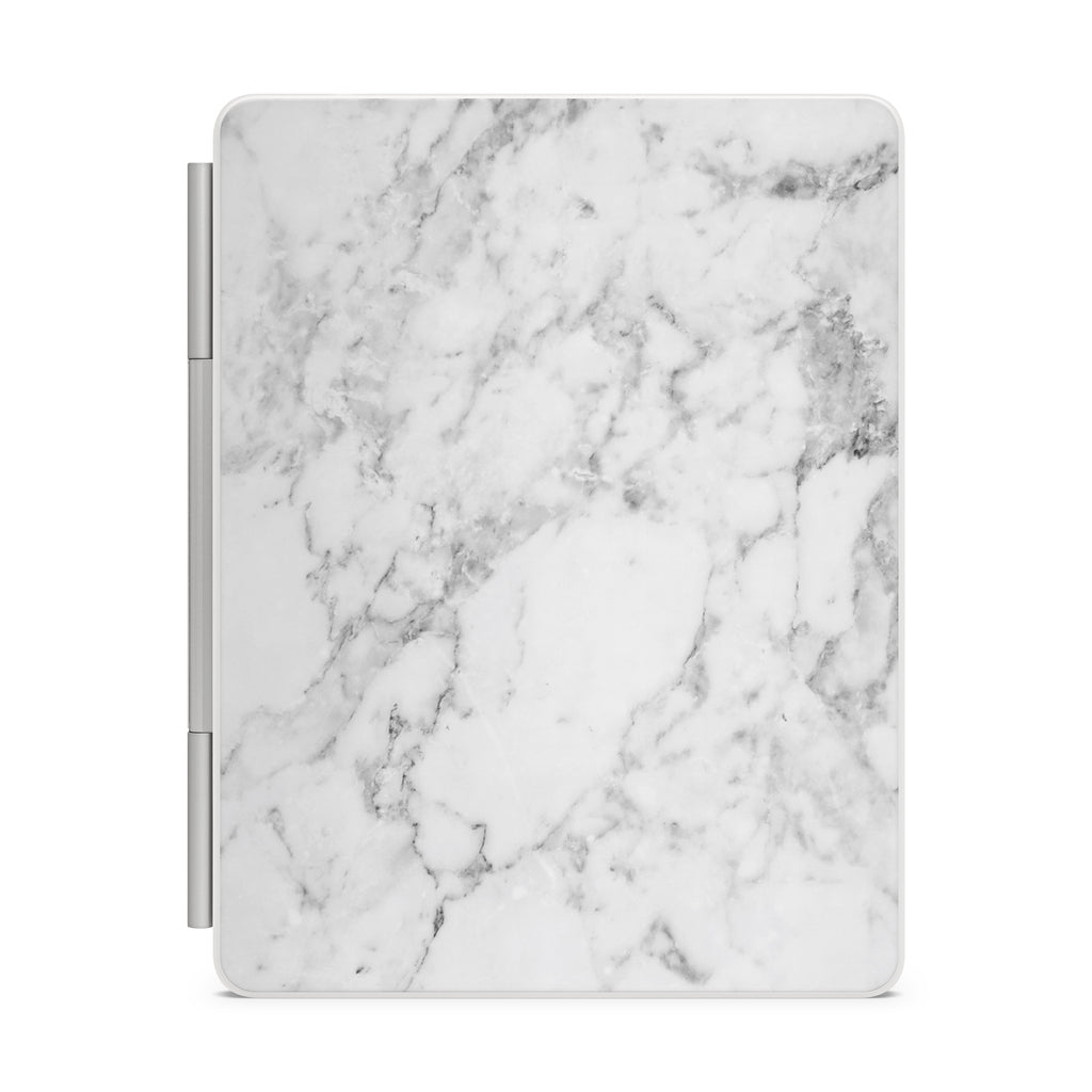 White Marble Magic Keyboard Skin for iPad