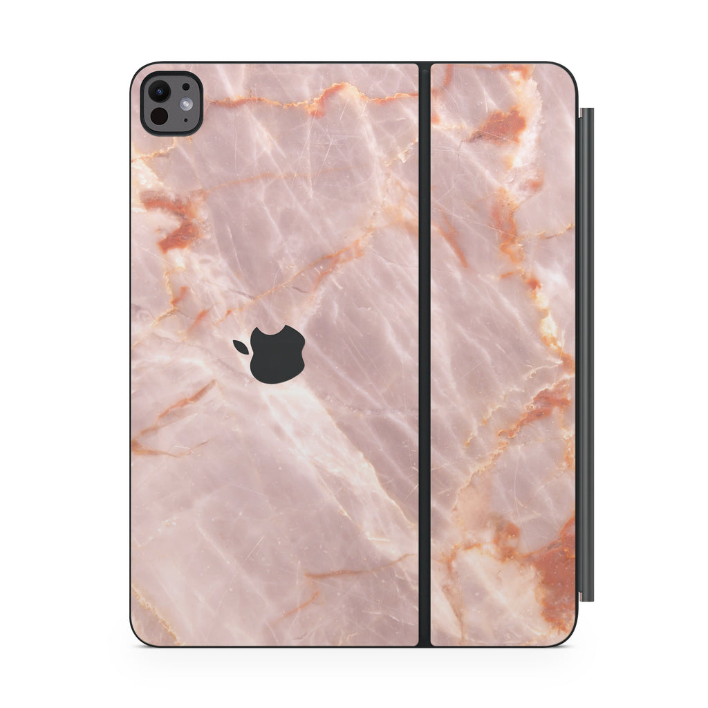 Blush Marble Magic Keyboard Skin for iPad