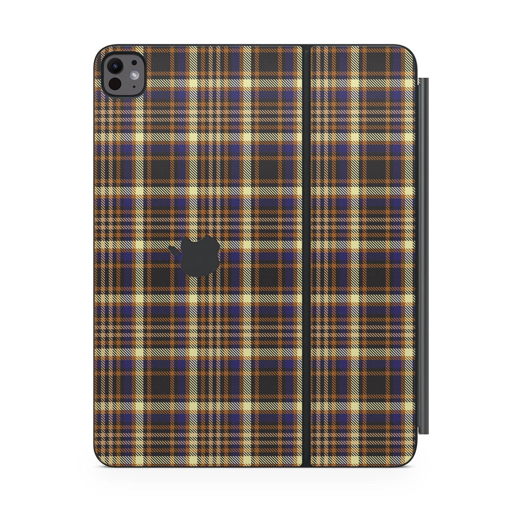 Butterscotch Plaid Magic Keyboard Skin for iPad