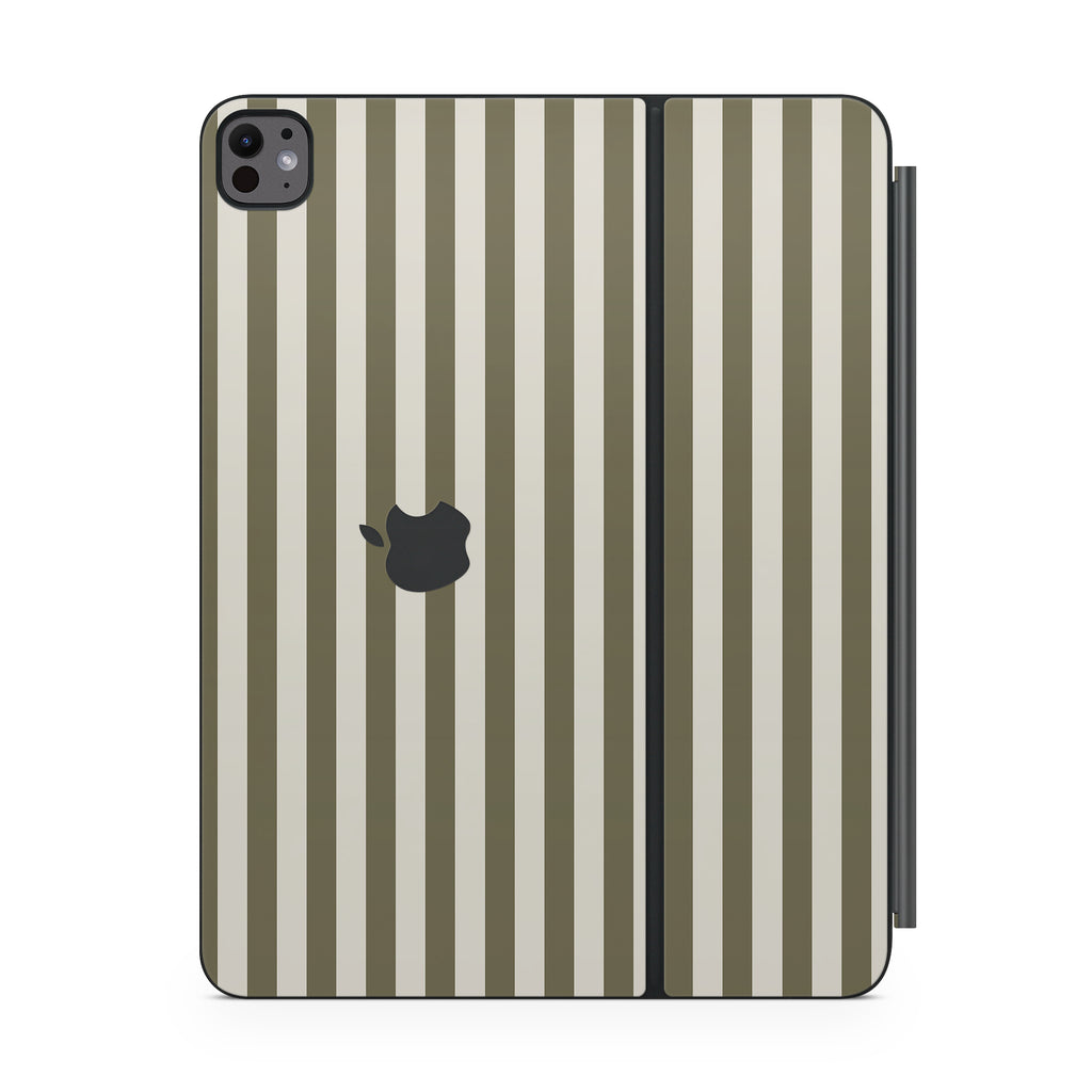 Olive Stripe Magic Keyboard Skin for iPad