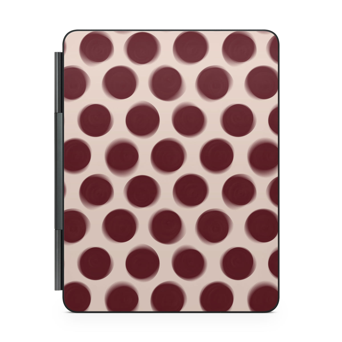 Burgundy Dot Magic Keyboard Skin for iPad