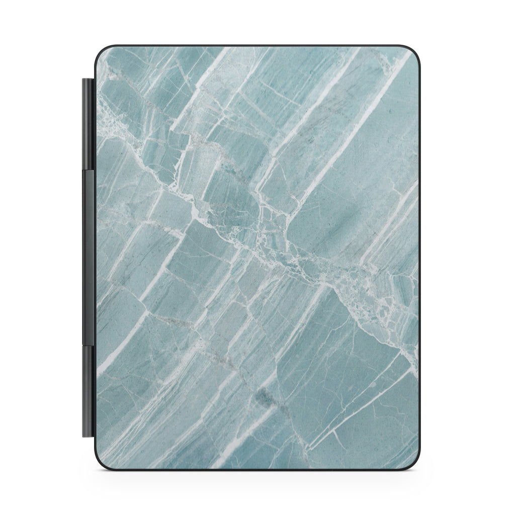 Mint Marble Magic Keyboard Skin for iPad