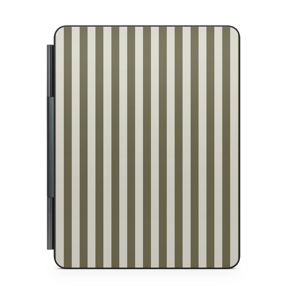Olive Stripe Magic Keyboard Skin for iPad