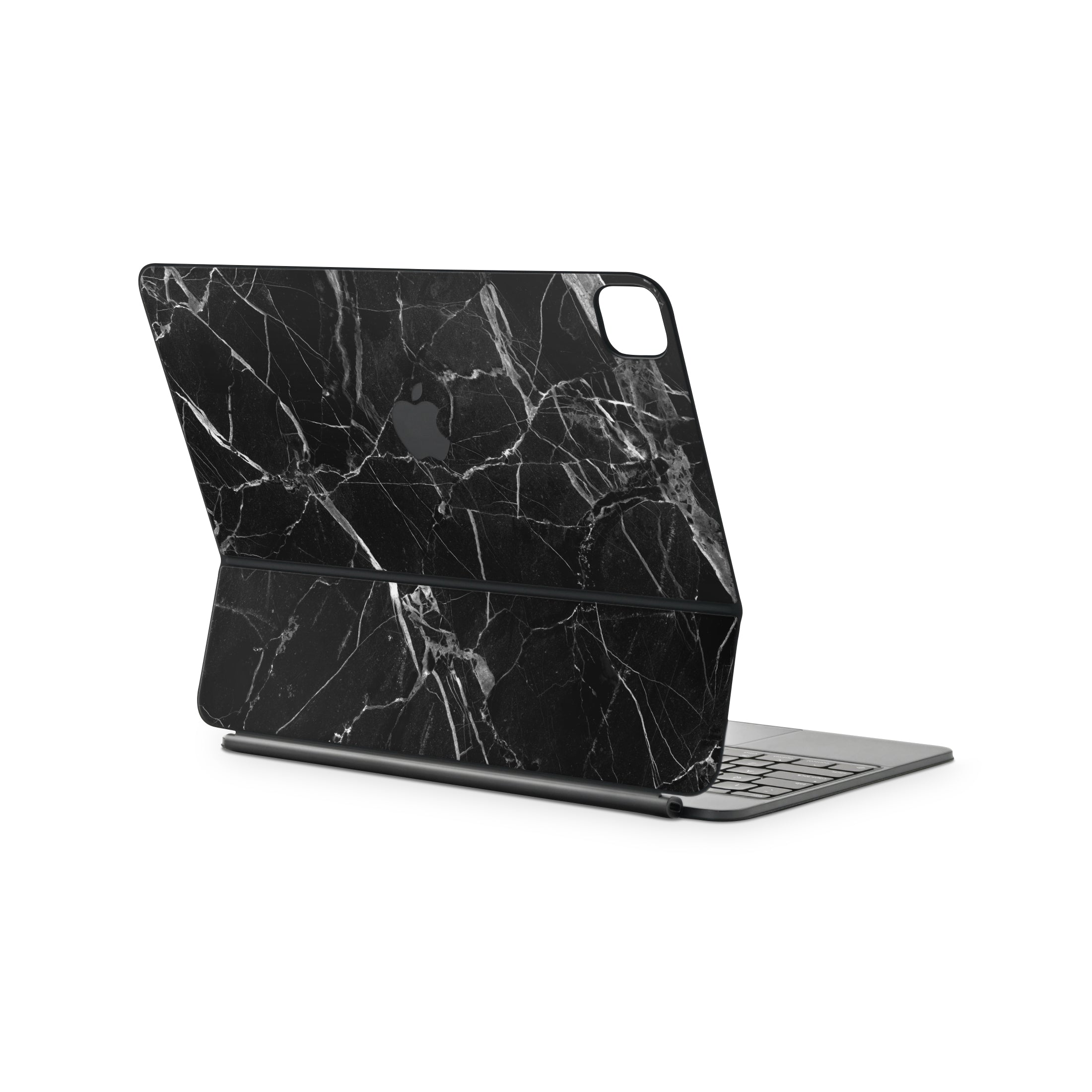 Black Hyper Marble Magic Keyboard Skin for iPad