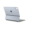 Blue Gingham Magic Keyboard Skin for iPad