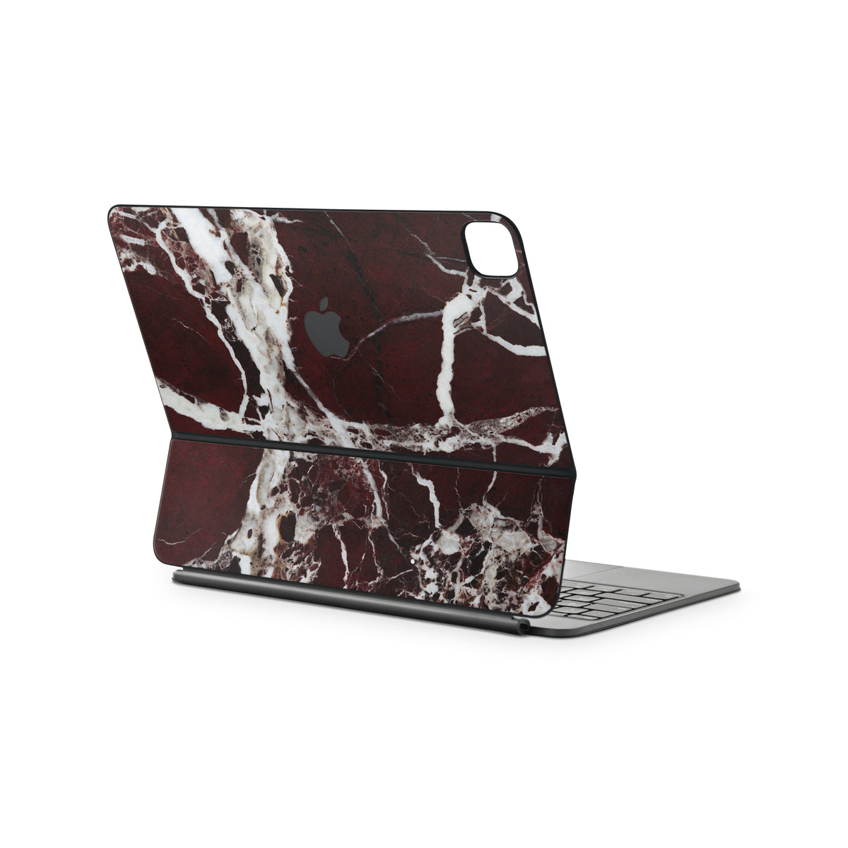 Burgundy Marble Magic Keyboard Skin for iPad