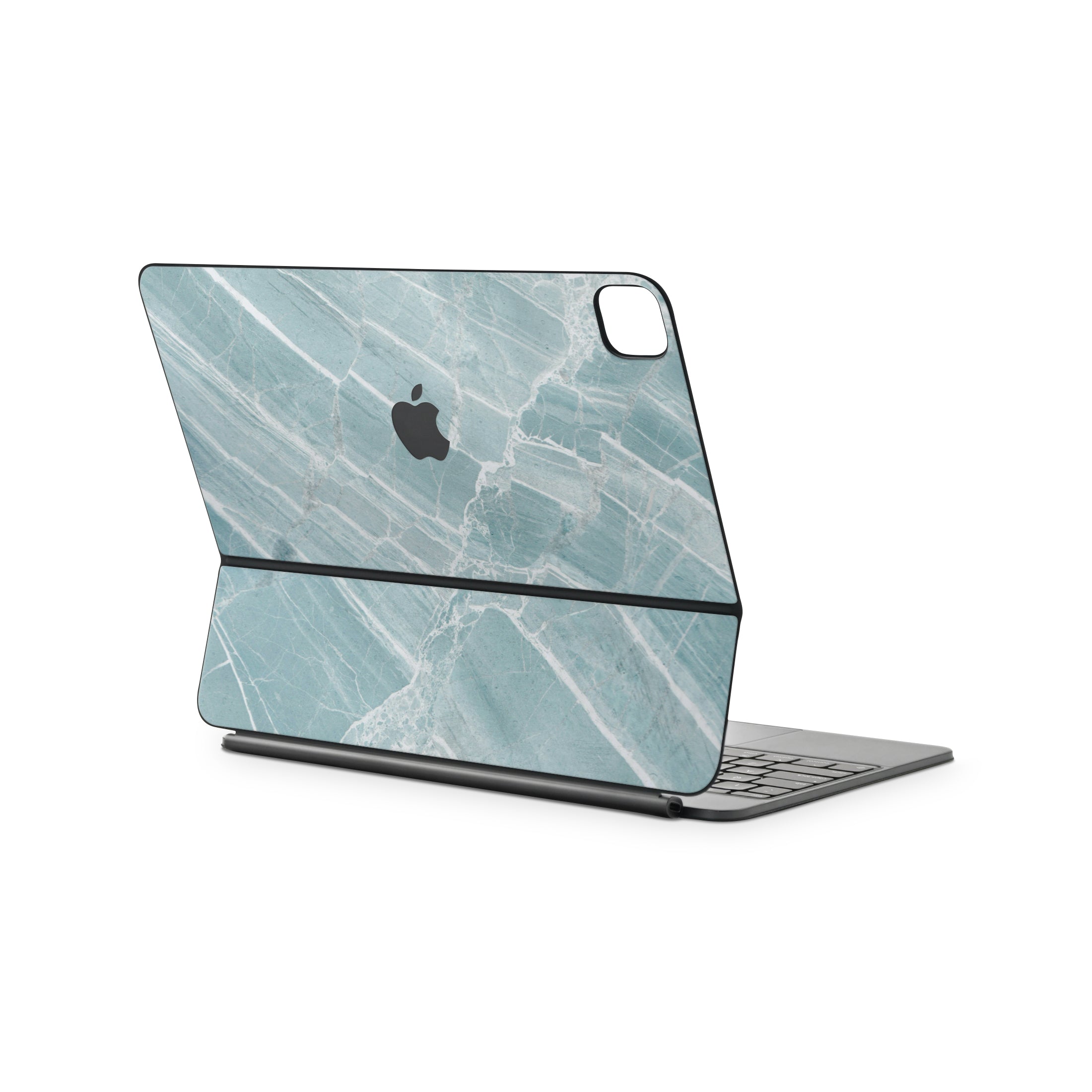 Mint Marble Magic Keyboard Skin for iPad