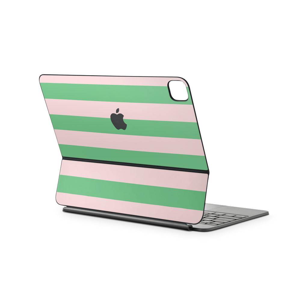 Summer Stripe Magic Keyboard Skin for iPad