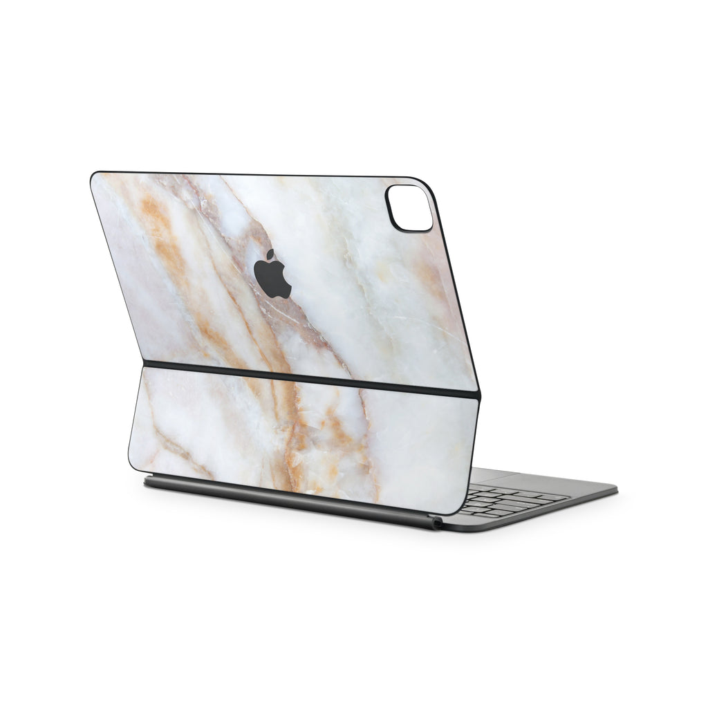 Vanilla Marble Magic Keyboard Skin for iPad
