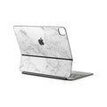 White Marble Magic Keyboard Skin for iPad
