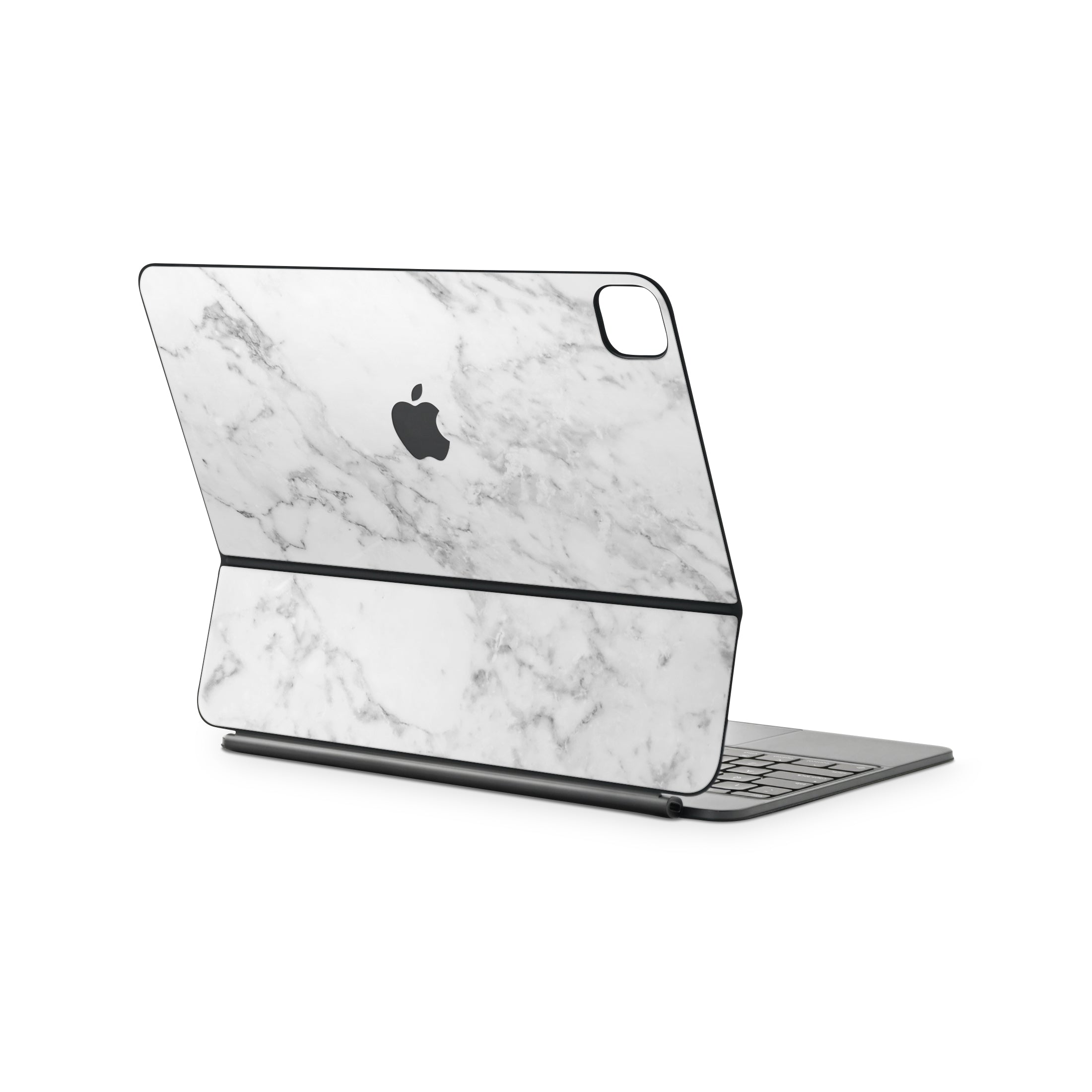 White Marble Magic Keyboard Skin for iPad