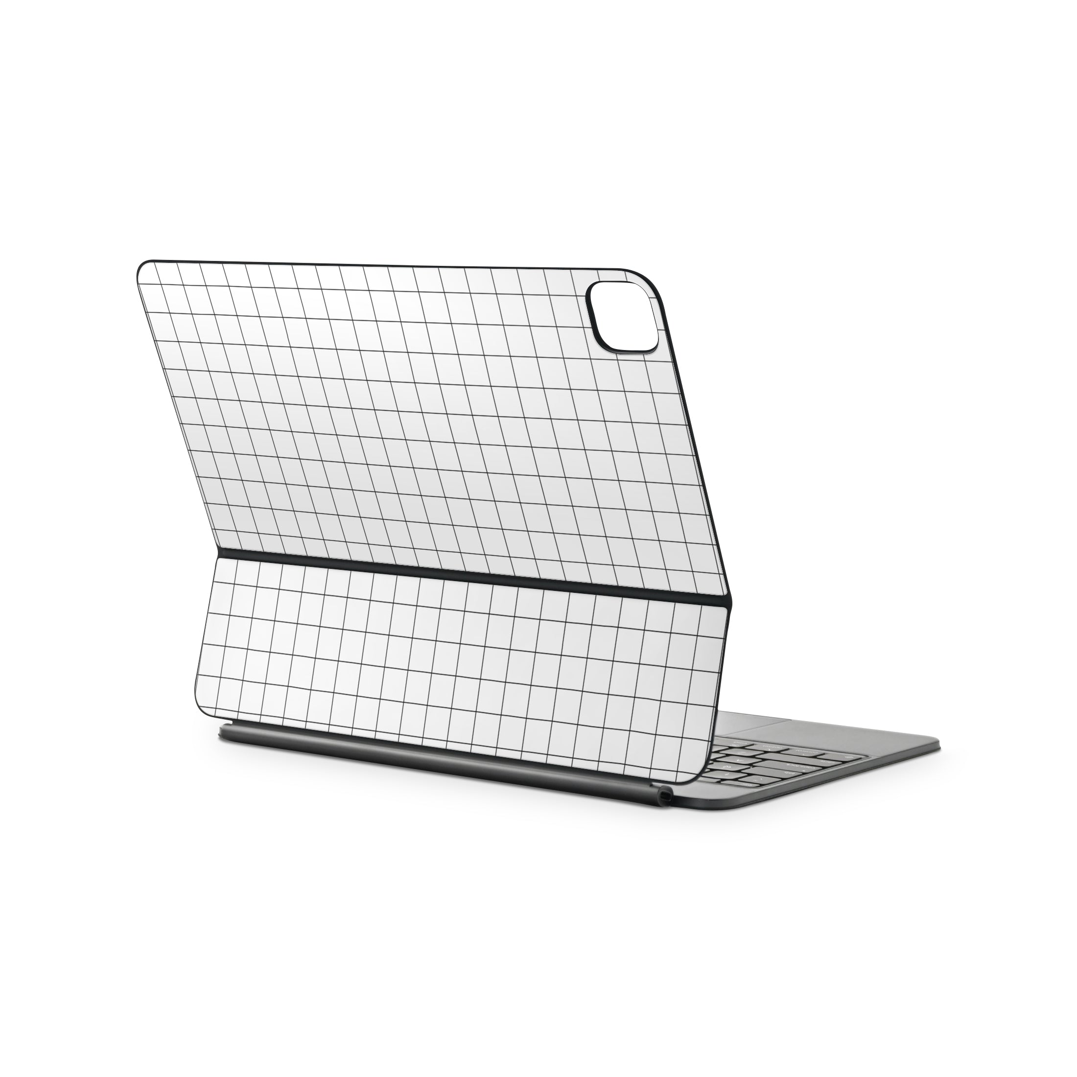 white grid magic keyboard for ipad