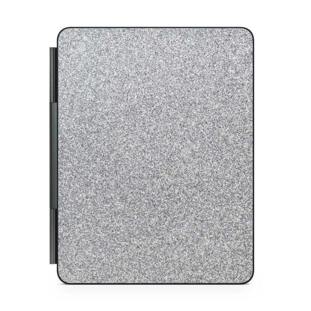 blanc glitter magic keyboard for ipad back view
