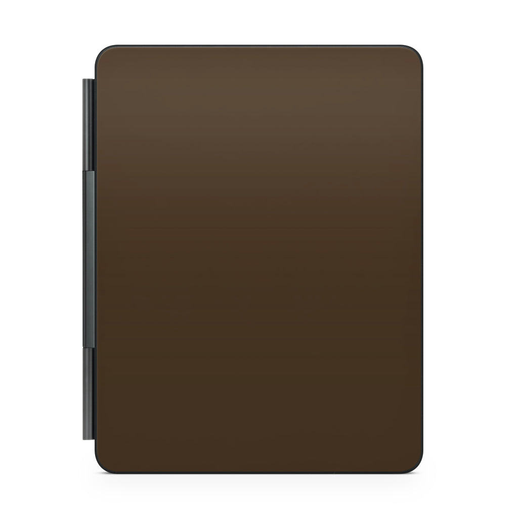 chocolate brown magic keyboard for ipad back view