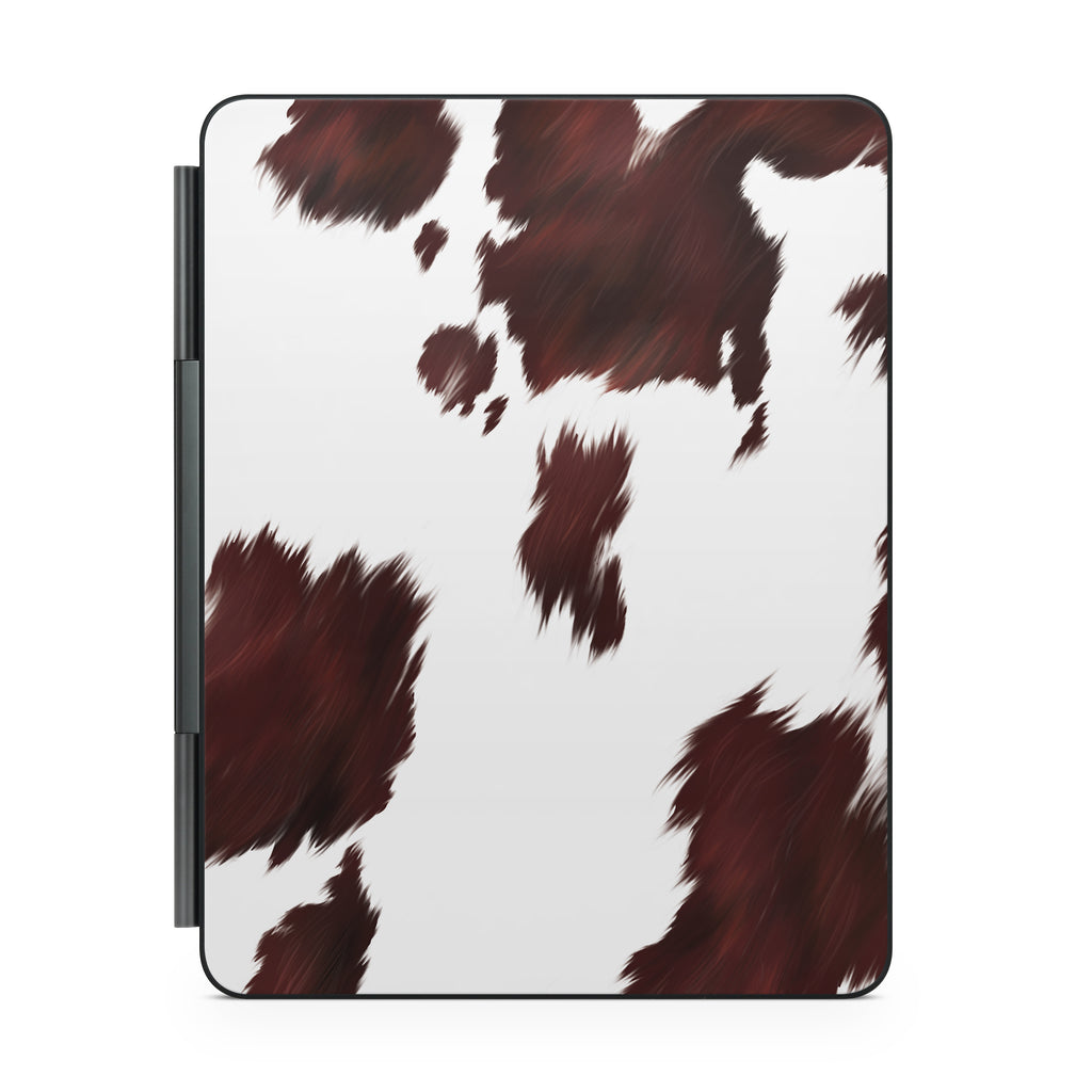 cowhide magic keyboard for ipad back view