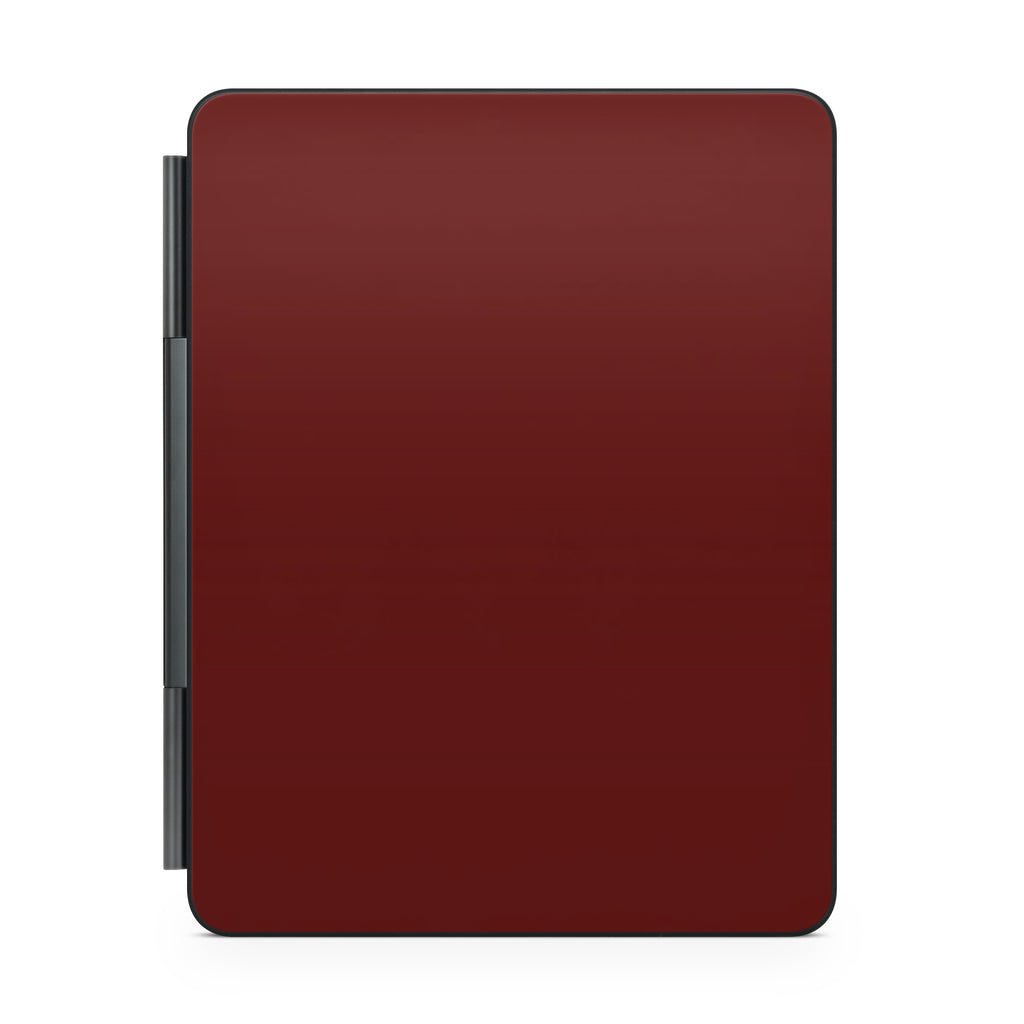 deep red magic keyboard for ipad back view