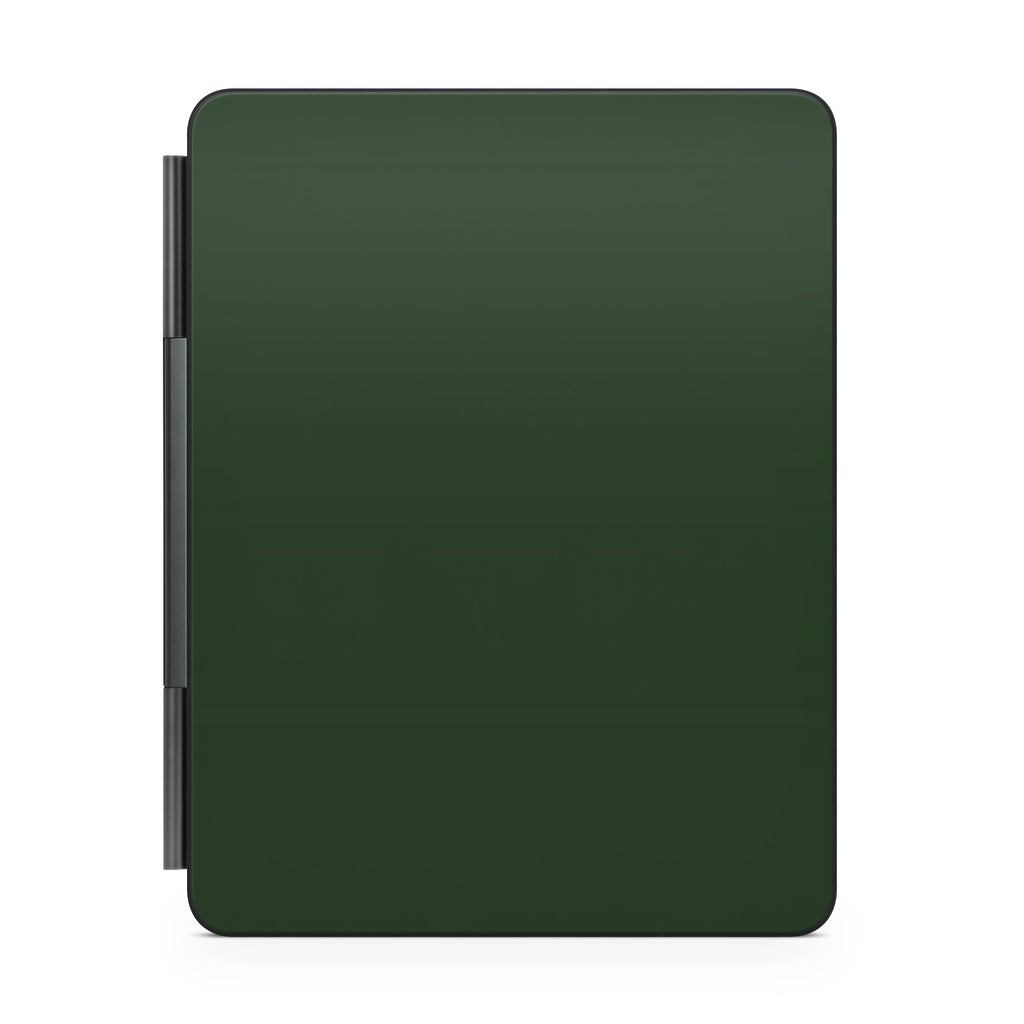 forest green magic keyboard for ipad back view