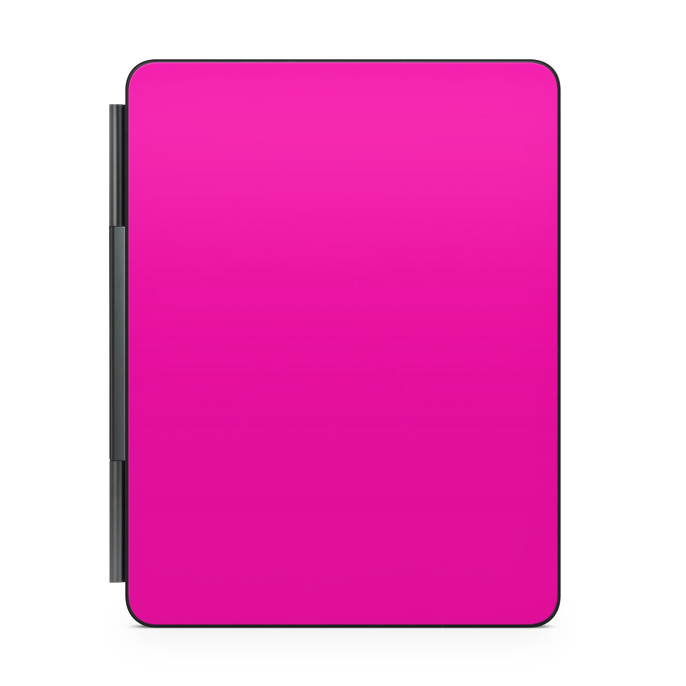 hot pink magic keyboard for ipad back view