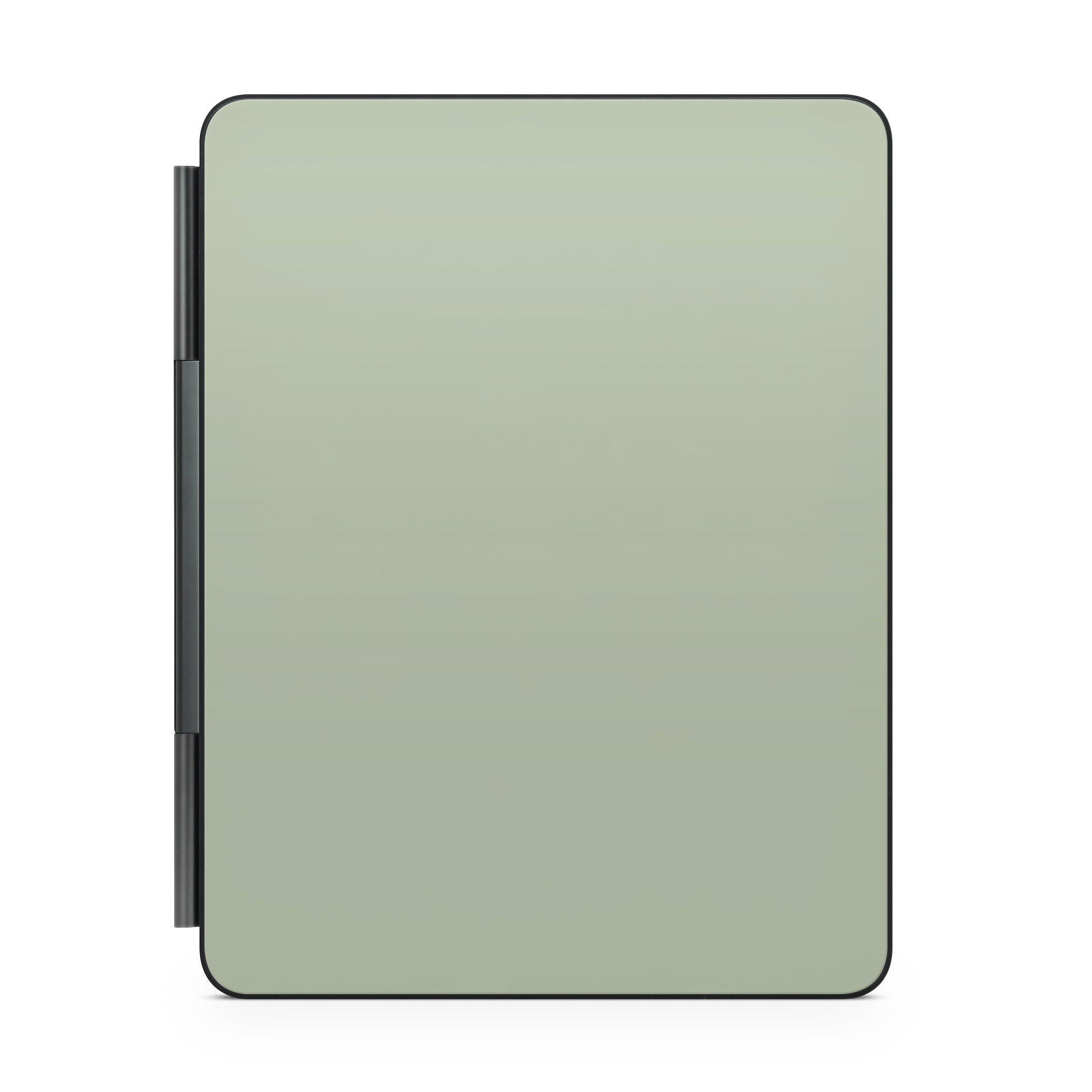 sage green magic keyboard for ipad back view