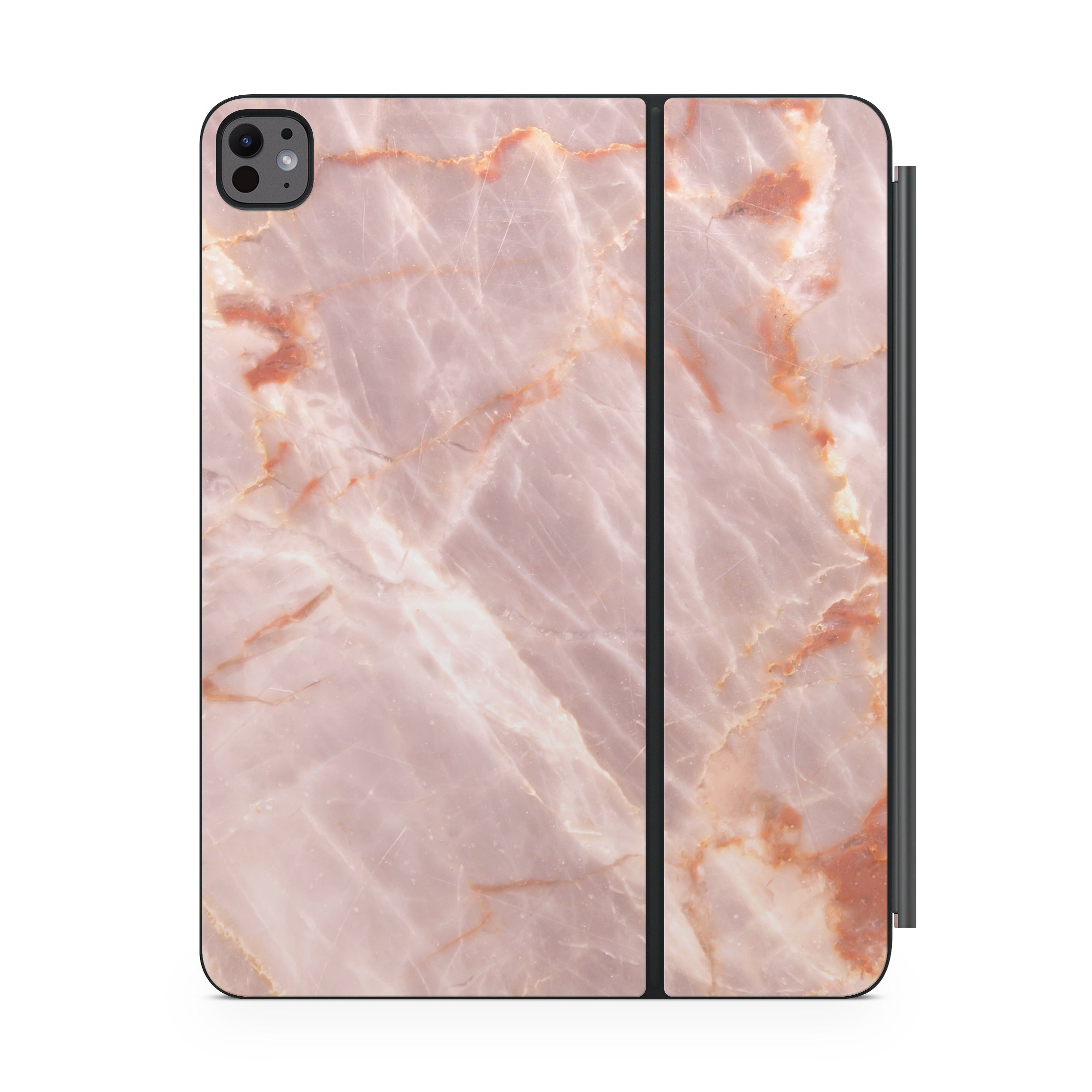 blush marble magic keyboard for ipad front view