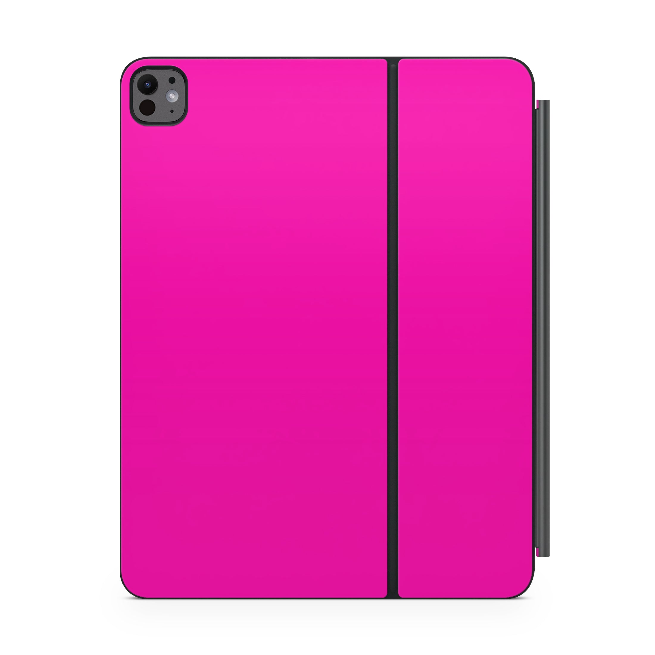 hot pink magic keyboard for ipad front view