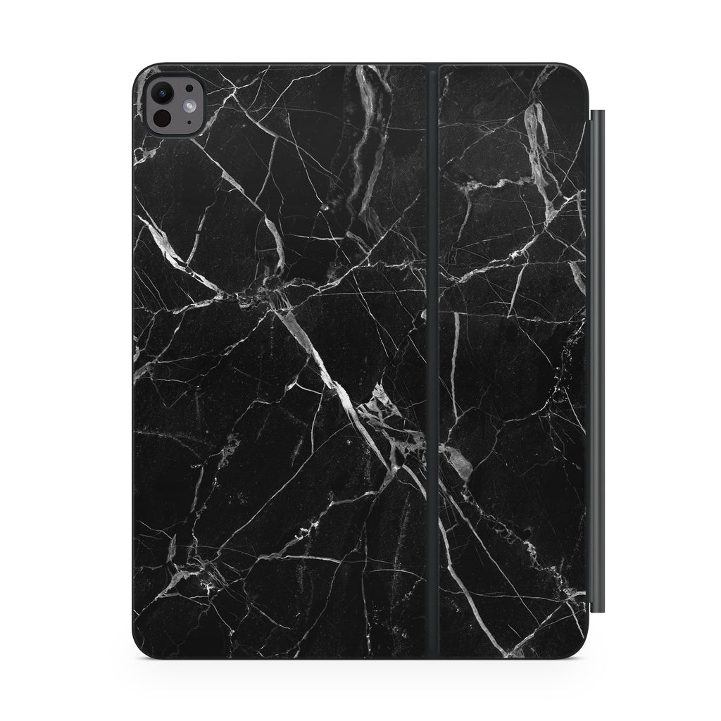 black hyper marble magic keyboard for ipad front view