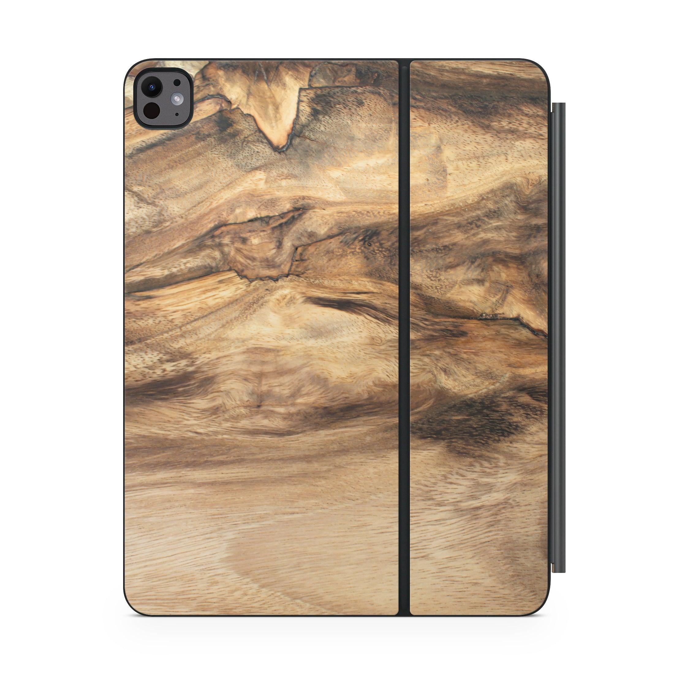 wood magic keyboard for ipad front view