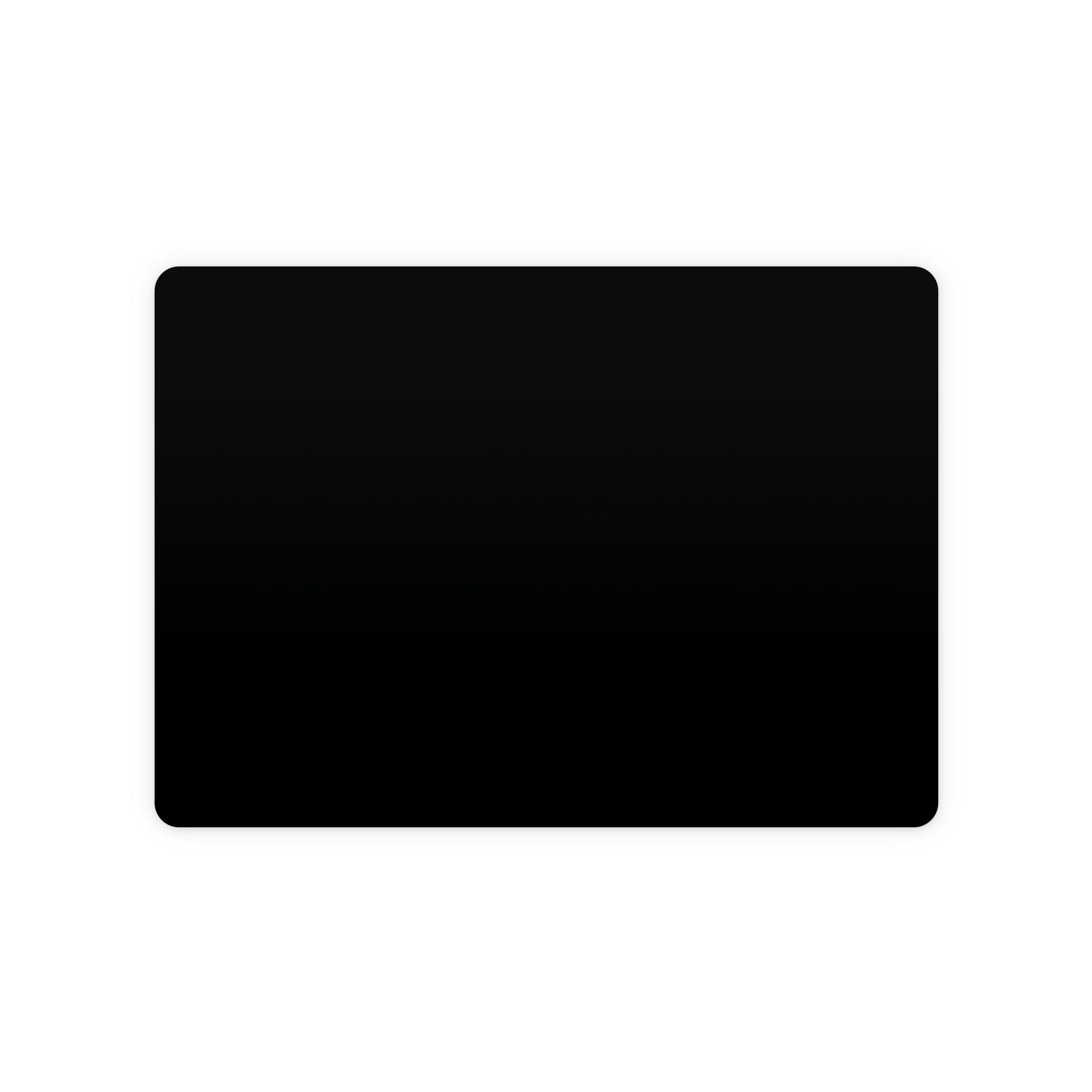 black magic trackpad top view