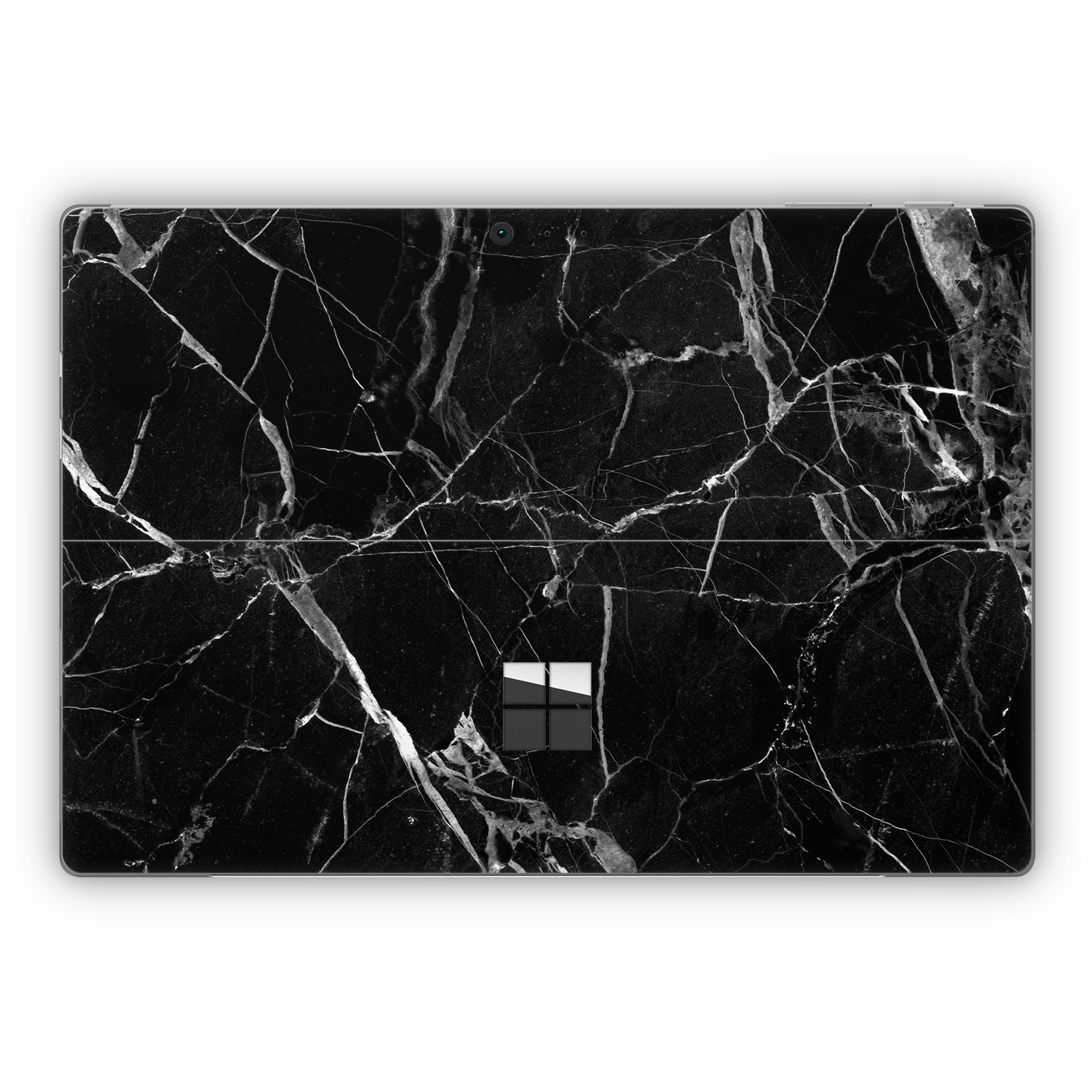 Black Hyper Marble Surface Pro Skin