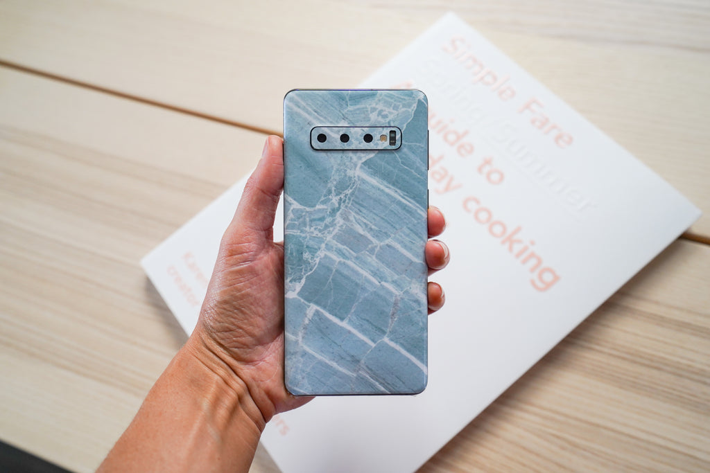Mint Marble Samsung Galaxy Skin + Case
