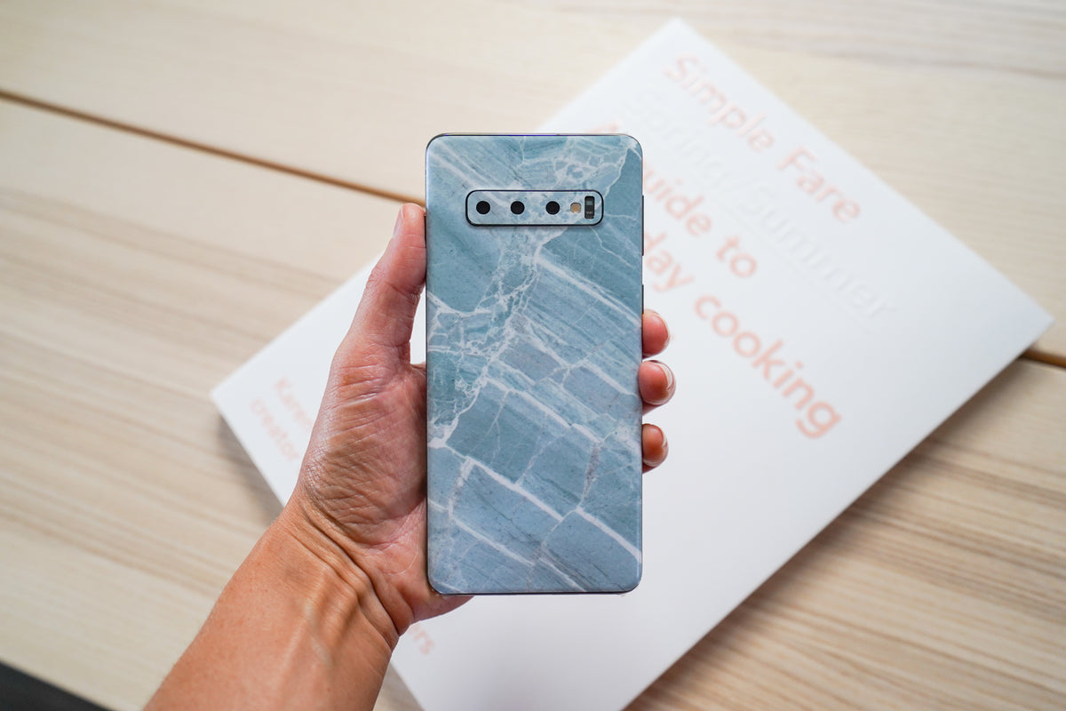 Mint Marble Samsung Galaxy Skin + Case