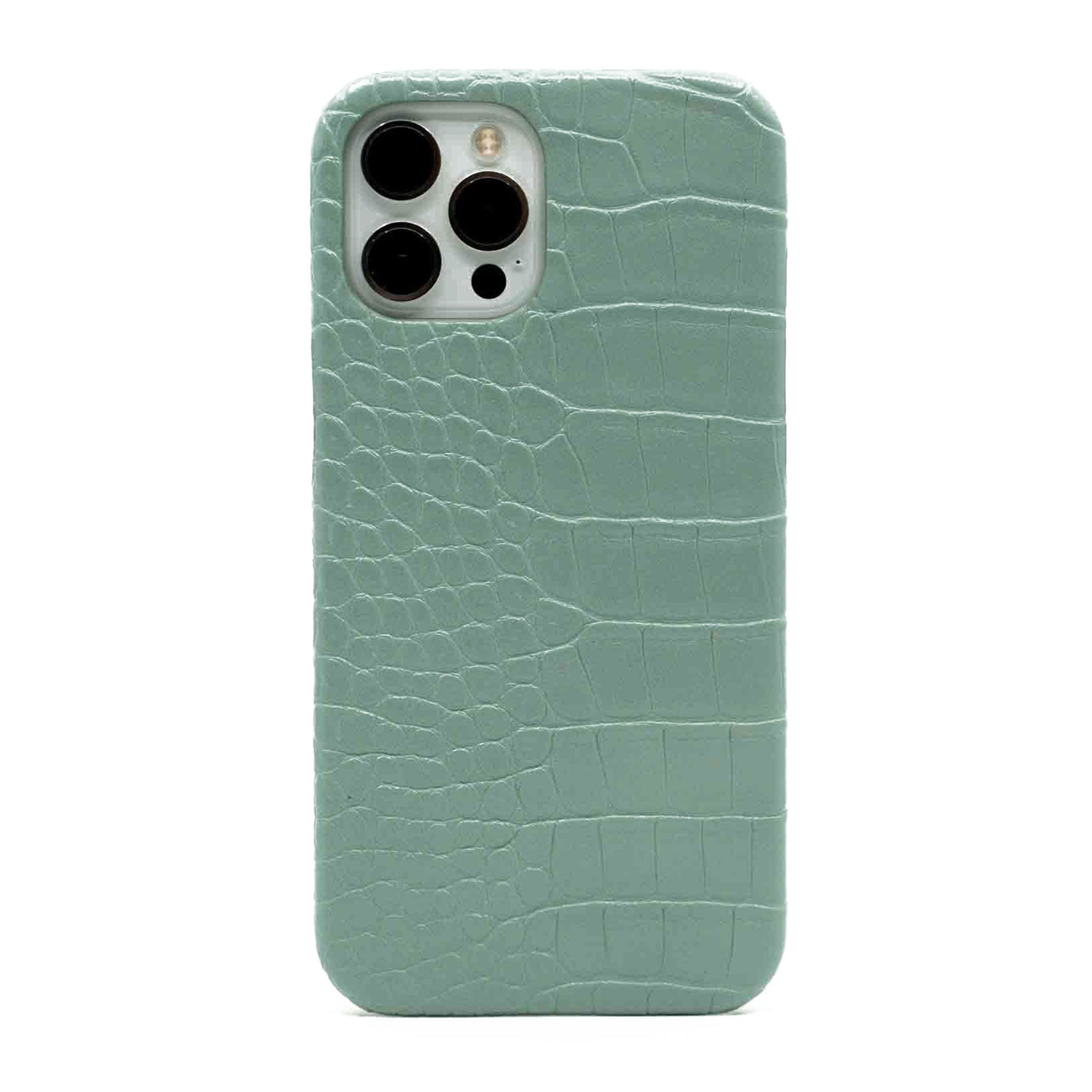 Mint Green Crocodile iPhone Case