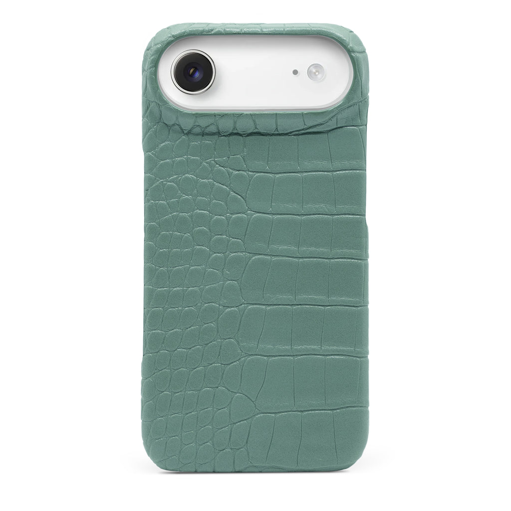 Mint Green Crocodile iPhone Case