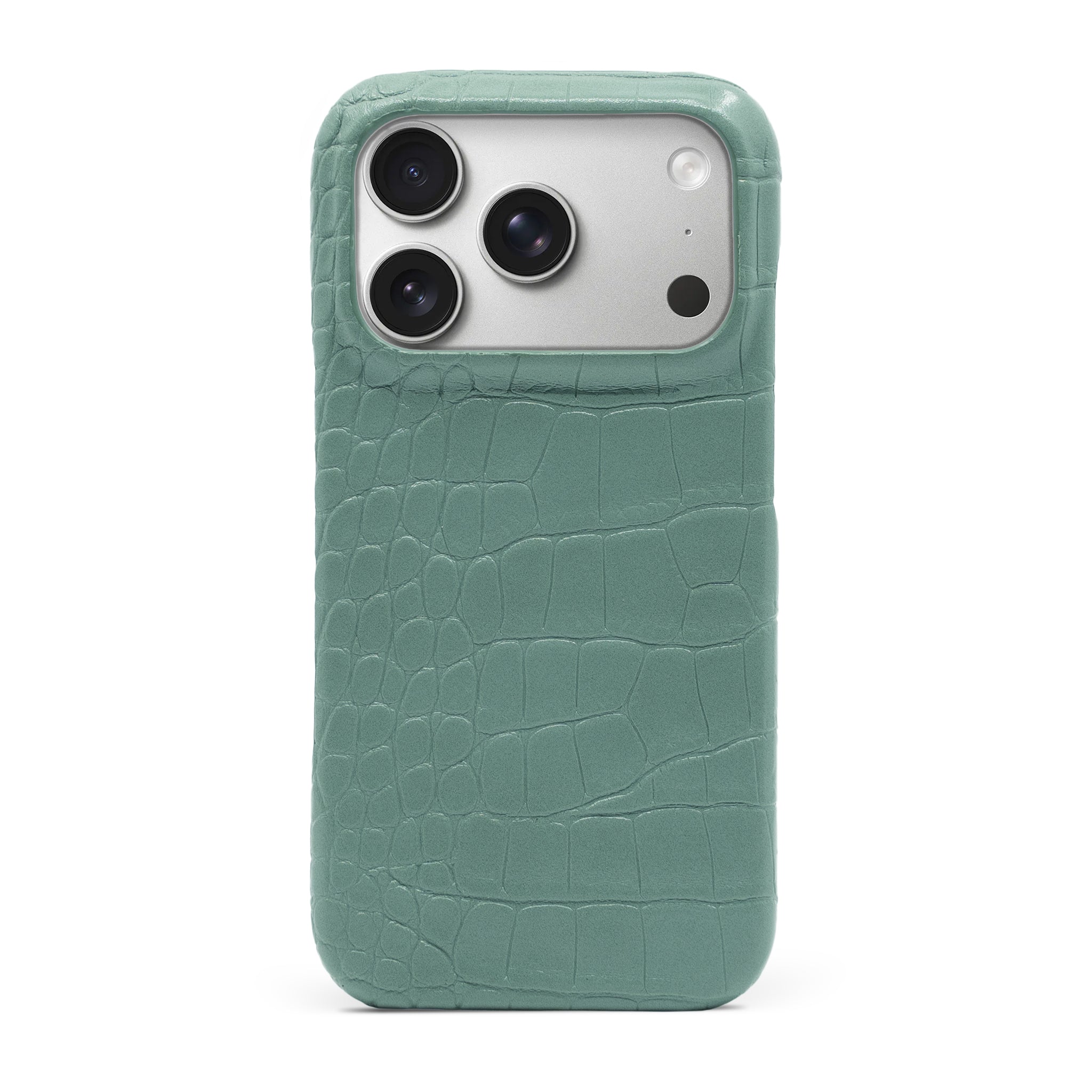 Mint Green Crocodile iPhone Case
