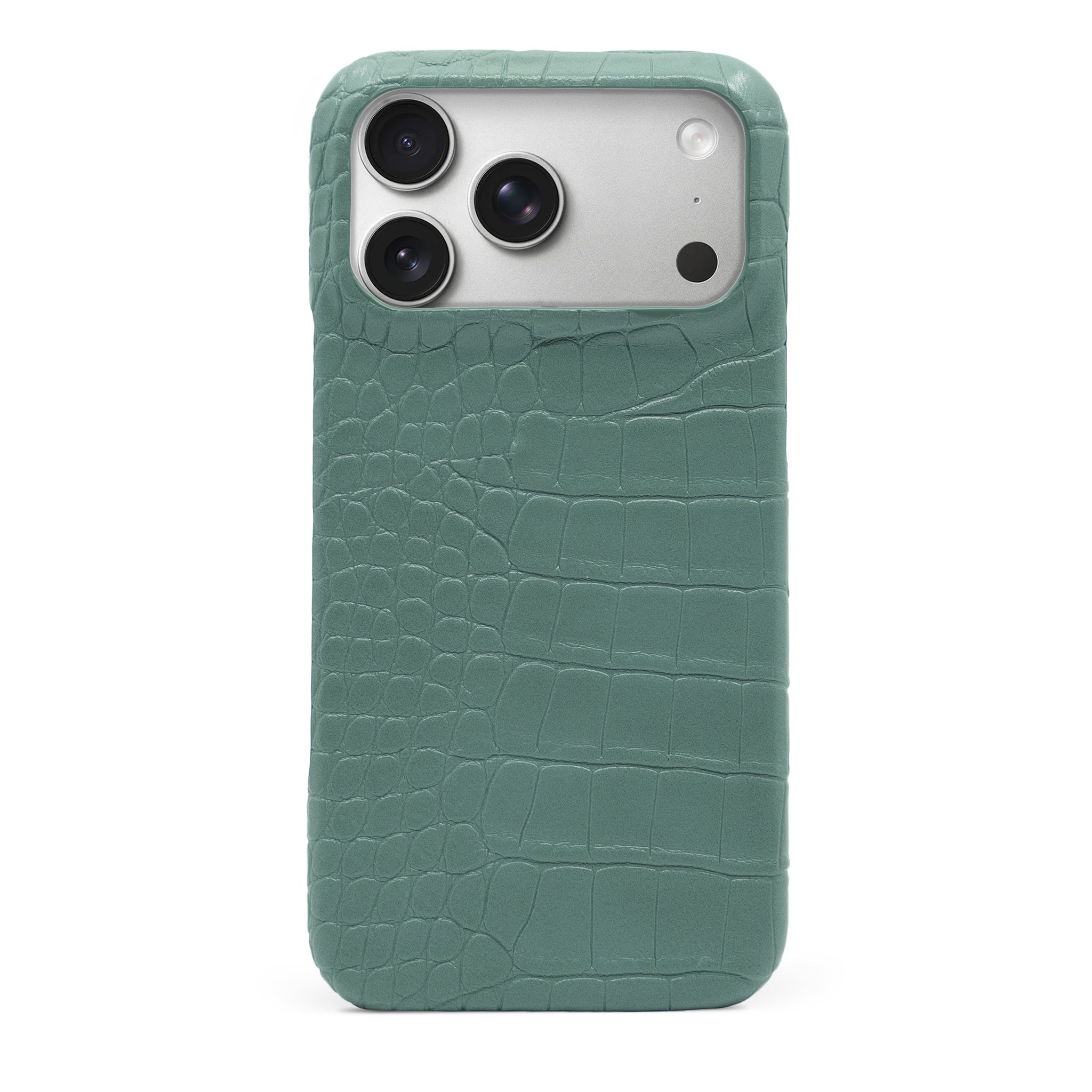 Mint Green Crocodile iPhone Case