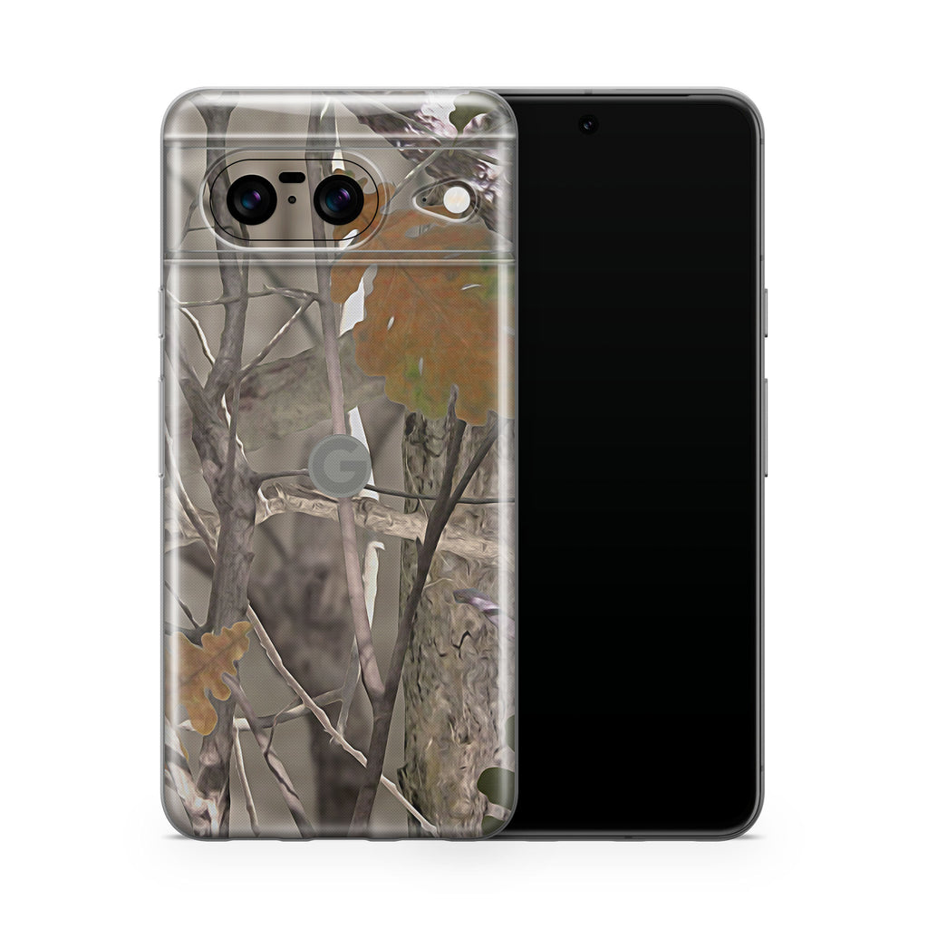 Oak Camo Google Pixel Skin + Case