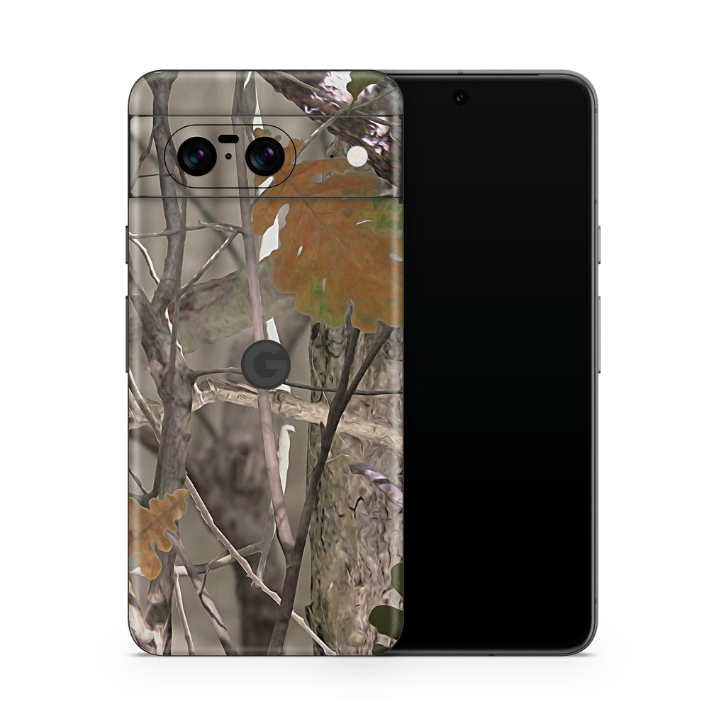 Oak Camo Google Pixel Skin + Case
