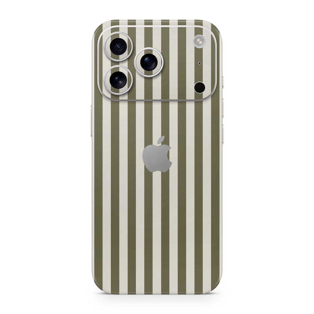Olive Stripe iPhone Skin + Case