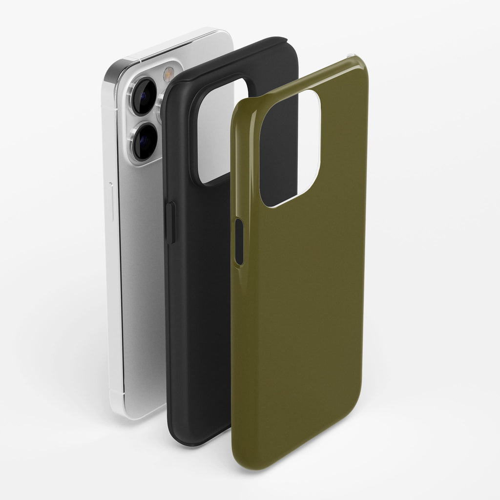 Olive Green Impact iPhone Case