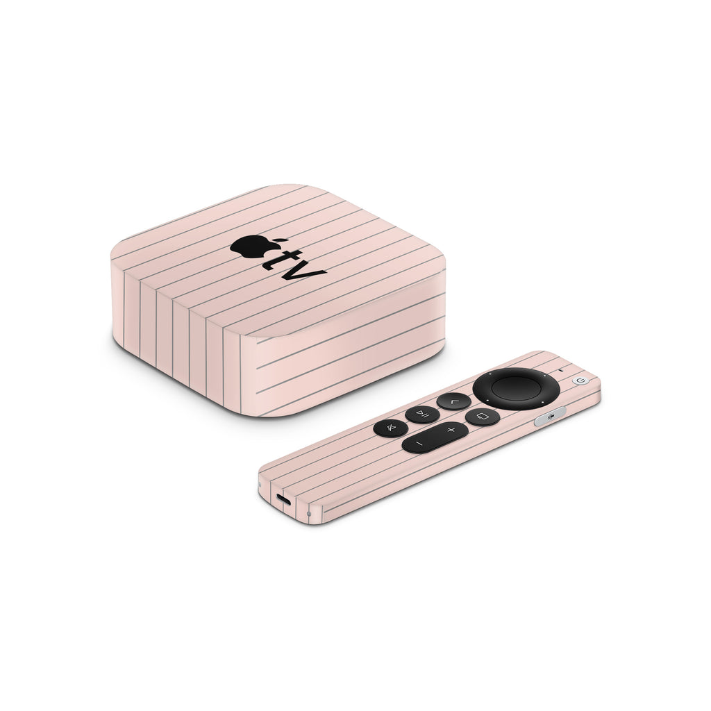 Pink Fine Line Apple TV Skin