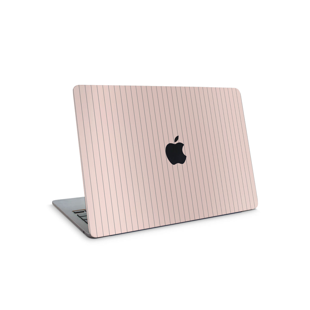 Pink Fine Line MacBook Skin + Case