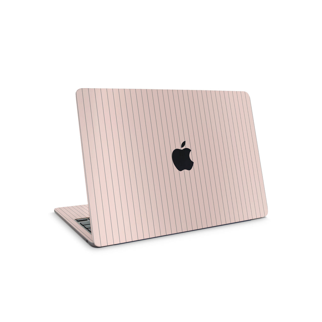 Pink Fine Line MacBook Skin + Case