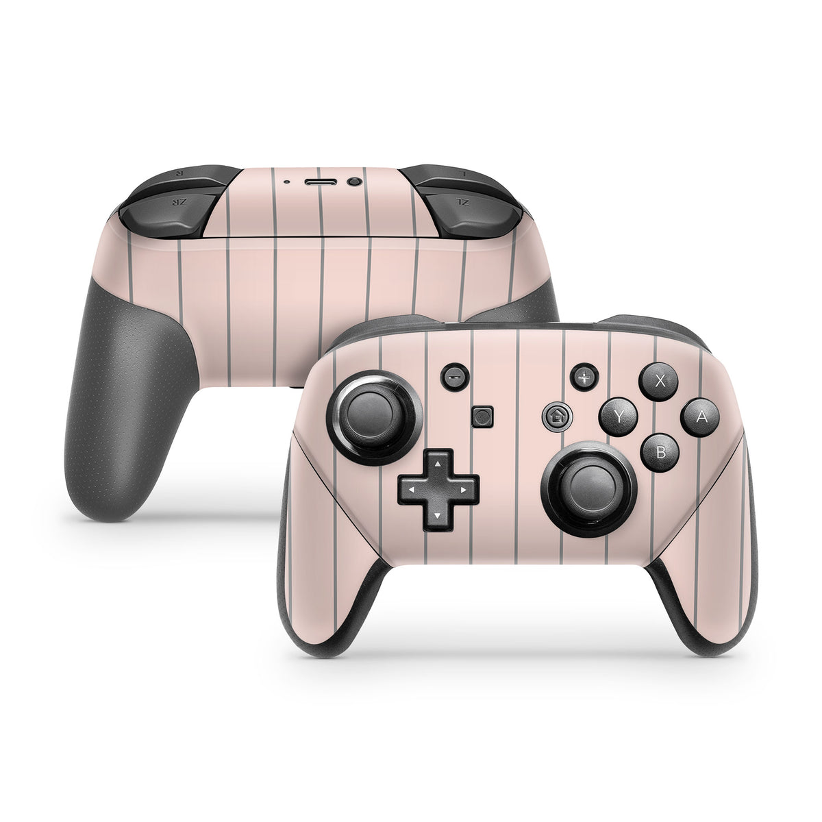 Pink Fine Line Nintendo Switch Pro Controller Skin