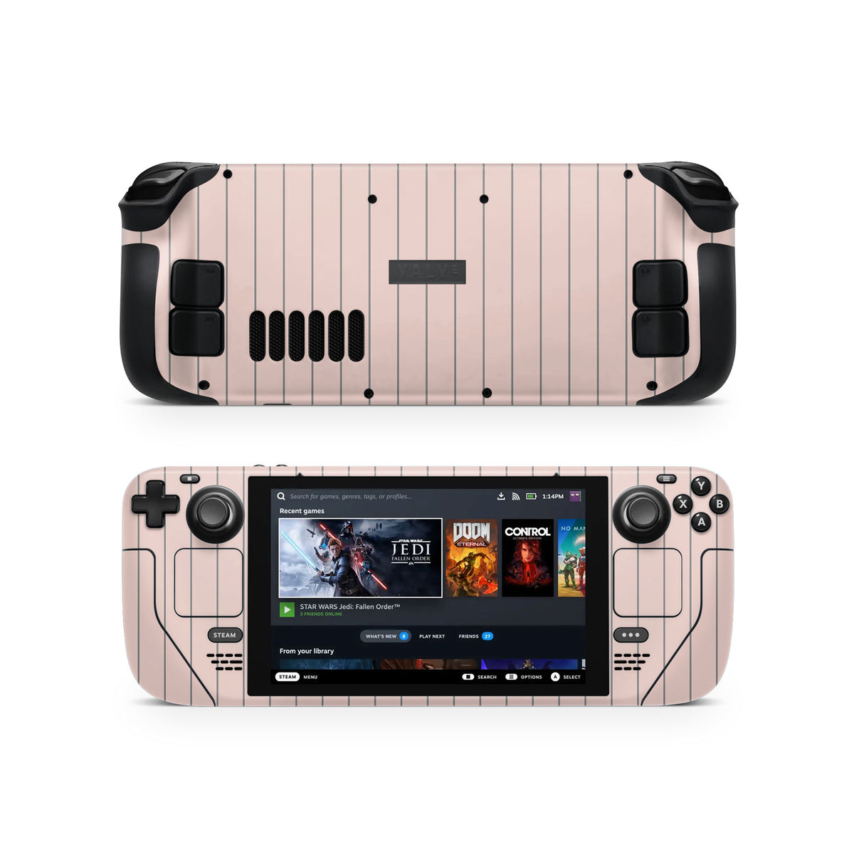 Pink Fine Line Steam Deck Skin